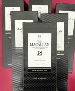 【未使用】希少！　マッカラン18年 空箱　６本セット　専用段ボール付き