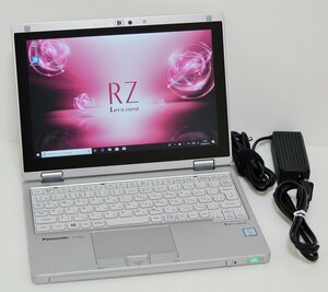 ★CF-RZ6RFDVS Core i5-7Y57/10.1型TFT4GB/SSD128GB/LTE対応/無線LAN/カメラ/Windows 10Pro★2in1モバイルPC 1円～