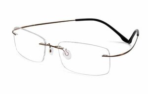 送料無料　メガネフレーム　超軽量　フチなし ツーポイント　タテ眼鏡　レンズ交換可能　男女兼用　ブルーライトカット sc0283