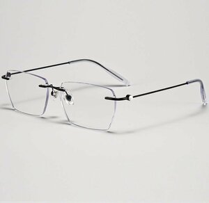 送料無料　超軽量 メガネフレーム　フチなし ツーポイント　眼鏡　レンズ交換可能　チタン　男女兼用　 sc0225
