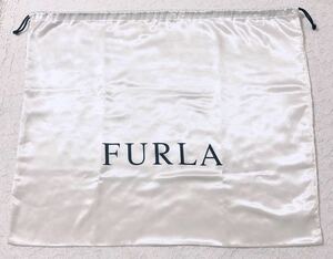 フルラ「FURLA」 バッグ保存袋（3591）正規品 付属品 内袋 布袋 巾着袋 59×49cm 大きめ ホワイト 布製 ナイロン生地