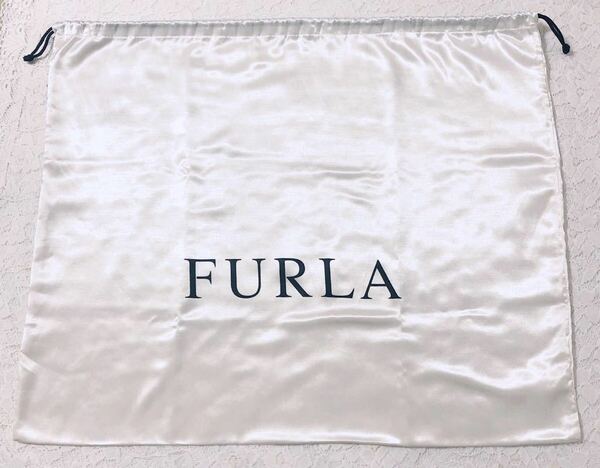 フルラ「FURLA」 バッグ保存袋（3591）正規品 付属品 内袋 布袋 巾着袋 59×49cm 大きめ ホワイト 布製 ナイロン生地