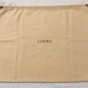 ロエベ「LOEWE」バッグ保存袋 2枚組 旧型 (3392) 正規品 付属品 内袋 布袋 巾着袋 布製 ベージュ の画像3