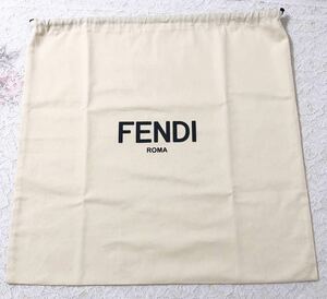 フェンディ「FENDI」バッグ保存袋 現行 (3599) 正規品 付属品 内袋 布袋 巾着袋 クリーム色 50×49cm