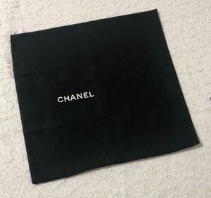 シャネル「CHANEL」バッグ保存袋 旧型(3579) 正規品 付属品 内袋 布袋 布製 ブラック 33×31cm 小さめ ヒモ無し型