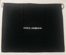 ドルチェ&ガッバーナ「DOLCE&GABBANA 」バッグ保存袋 (3666) 正規品 付属品 内袋 布袋 巾着袋 68×56cm ブラック 布製 特大サイズ_画像1