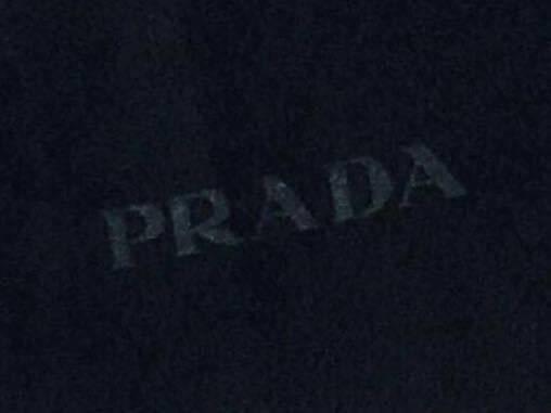 プラダ「PRADA」バッグ保存袋 (3652) 正規品 付属品 内袋 布袋 巾着袋 布製 起毛生地 ネイビー 66×46cm 特大サイズ バッグ用 