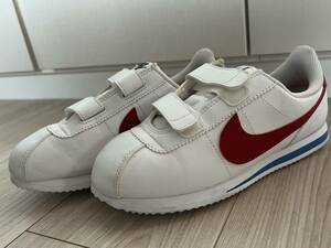 【新品同様】ナイキ コルテッツ NIKE Cortez Basic SL モデル904767103 ホワイト/レッド ベルクロ LOW 