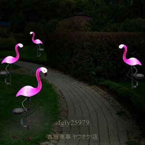 A7696* new goods LED solar garden light .. flamingo lawn grass raw lamp waterproof solar Led light outdoors garden. equipment ornament therefore lighting 