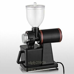 A7896* new goods electric coffee grinder 600N coffee mill machine coffee bean crushing machine Flat burr grinding record black bar gun ti- is possible to choose 2 color 