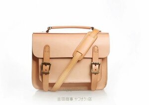 A5731☆新品メンズ バッグ ヌメ革 牛革 レザー ハンドバッグ　 ビジネスバッグ 2wayショルダーバッグ　斜め掛け