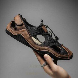 A7639 новый товар сандалии уличные сандалии мужской спортивные туфли бег лето обувь обувь для вождения casual Brown 24~28
