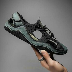 A7351 новый товар сандалии уличные сандалии мужской спортивные туфли бег лето обувь обувь для вождения casual зеленый 24 ~28