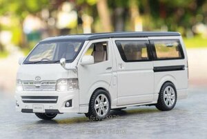 B0241☆新品乗用車 1:32 ダイキャス トヨタハイエ ミニカーース 合金車モデル ☆ 完成品ニカ ミー 金属 おもちゃ ギフコレクシト