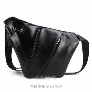 A5753* new goods men's bag cow leather Father's day present one shoulder bag real leather made light diagonal .. body bag shoulder bag men's 