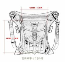 B0038☆新品 作業ポーチ多機能レッグポーチ登山用ポーチ耐摩耗性自転車バッグホルスターバッグ腿用スポーツアウトドア防水ウェストポーチ_画像6