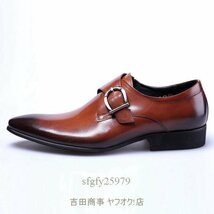 A6712新品上質 オックスフォードシューズメンズメンズシューズ革靴フォーマルPU革 ロングノーズ紳士靴ビジネスシューズ 黒_画像3