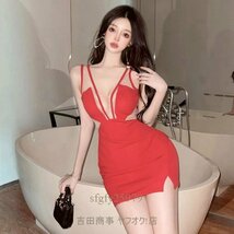 B0418☆新品上質 ワンピースレディース 20代30代40代 極美品 着心地抜群 ドレス ミニ丈 sexy ボディコン black_画像6