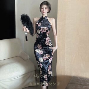 A9855☆新品 ワンピースladies レディース sexy 披露宴dress ◇ タイト 美ライン ノースリーブ