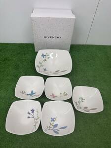 【s1986】【中古品】 GIVENCHY ジバンシー パーティーボウルセット yamaka GB84-71 食器 皿 ホワイト