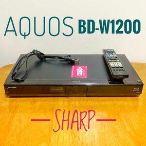 SHARP シャープ　AQUOS ブルーレイレコーダー HDD 1TB（1000GB）3チューナー 2番組同時録画 