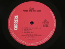 【訳有】帯付国内盤LP★SAXON / POWER & THE GLORY サクソン / パワー・アンド・ザ・グローリー CARRERE ワーナー・パイオニア P-11335★_画像4