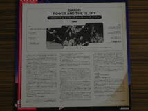 【訳有】帯付国内盤LP★SAXON / POWER & THE GLORY サクソン / パワー・アンド・ザ・グローリー CARRERE ワーナー・パイオニア P-11335★_画像7