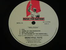 【訳有】UK盤LP★MERCYFL FATE / MELISSA マーシフル フェイト / メリーサ メジャーデビューアルバム MUSIC FOR NATIONS MFN 10★_画像4