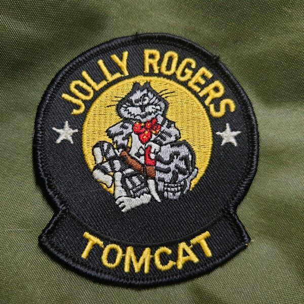 トップガン 実物 ビンテージ パッチ ワッペン アメリカ海軍 トムキャット JOLLY ROGERS
