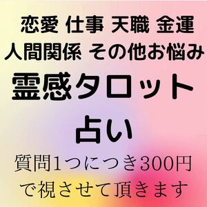 タロット占い　占い　恋愛　結婚　仕事　人間関係　金運　不倫　復縁　転職　悩み　運勢　離婚　適職　霊視　送料無料　即決　鑑定　鑑定書