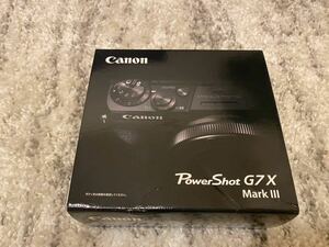 新品未開封 CANON キャノン PowerShot G7 X Mark III ブラック　G7X パワーショット デジタルカメラ 