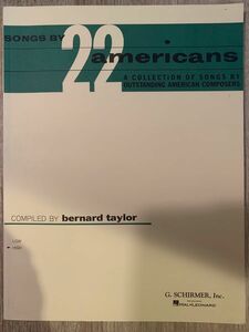 Songs by 22 Americans compiled by Bernard Taylor