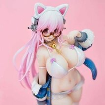 すーぱーそに子 猫ガール フィギュア 1/7 ソニコミ 白猫 フィギュア_画像6