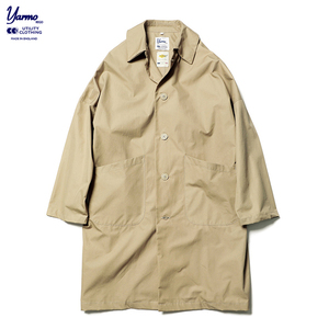 2019SS SOPHNET. YARMO BRISBANE MOSS DUSTER COAT BEIGE S(38) 