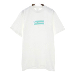 シュプリーム ティファニー コラボ ボックスロゴ Tシャツ メンズ ホワイト Supreme 中古 【アパレル・小物】