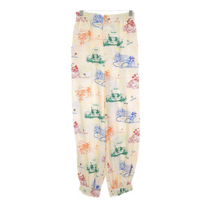  Gucci Disney collaboration silk pants 596965 lady's ivory multicolor GUCCI [ beautiful goods ] used [ apparel * small articles ]