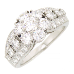  Van Cleef & Arpels full - let diamond ring #12 PT950 lady's Van Cleef & Arpels [ beautiful goods ] used [ jewelry ]