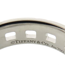 ティファニー T トゥルー リング ワイド #13 750 (K18WG) レディース TIFFANY&Co. [美品] 中古 【ジュエリー】_画像4