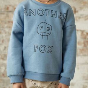 Another Fox / CORNFLOWER BLUESWEATSHIRT スウェット トレーナー 3-4y 試着のみ