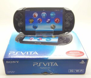 ○ PlayStation Vita PSVITA 本体 3G/Wi-Fiモデル PCH-1100AB01 ブラック 中古品