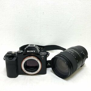 □【1円スタート】SONY ソニー デジタル一眼カメラ α（アルファ） α7R ジャンクレンズ付き（TAMRON model A010） マウントアダプター付