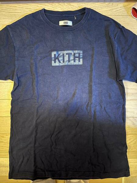 KITH ボックスロゴ T シャツ ネイビー - サイズ L