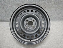 日産 Z12キューブ 純正 スチールホイール 黒鉄チン 15×5.5JJ PCD100 4H +40 ハブ径60 4本 アゲトラ アゲバン[3355]_画像8