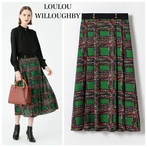 LOULOU WILLOUGHBY チェック ドット スカート サイズ1