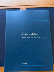 g start f*ma-la-Gustav Mahler symphony no. 7 number facsimile version 