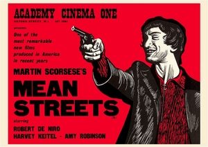 イギリス版ポスター『ミーン・ストリート』（Mean Streets）★マーティン・スコセッシ/ロバート・デニーロ/ハーベイ・カイテル