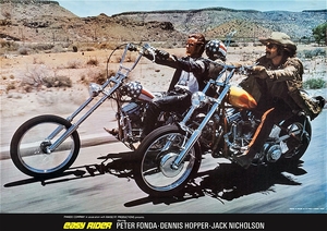 ポスター『イージー・ライダー』（Easy Rider）1971年イギリス広告ポスター★ピーター・フォンダ/デニス・ホッパー/ハーレーダビッドソン