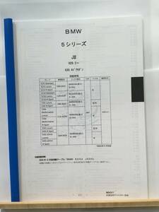BMW　5シリーズ（J#)H29.2～（G30.4ドアセダン）　パーツガイド’20 　部品価格 料金 見積り