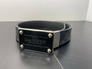 ★LOUIS VUITTON ルイヴィトン★本物鑑定済 ベルト メンズ ダミエ【中古/現状品】