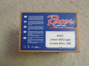 ☆ 1/32 スロットカー完成品　Kremer　935K3 Apple　Le mans 1980 /　Racer　☆ 　 